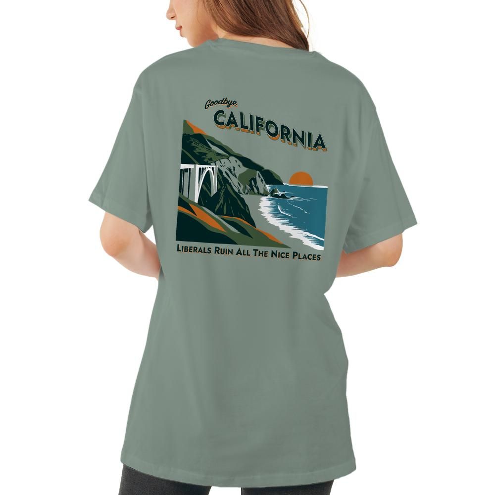 Goodbye California - Pacific Coast Pocket Tee